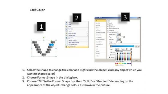 PowerPoint Layout Process V Diagram Ppt Backgrounds