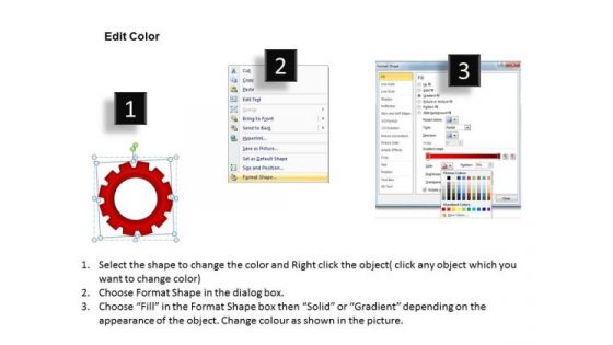 PowerPoint Layout Sales Gears Internconnected Ppt Slide