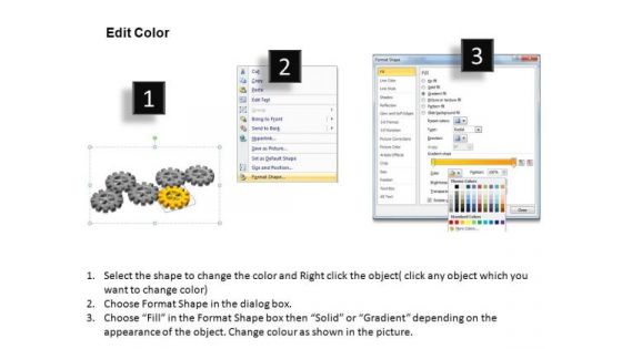 PowerPoint Layout Sales Gears Process Ppt Designs