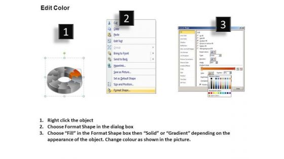 PowerPoint Layout Teamwork Circular Chart Ppt Template