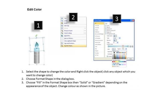 PowerPoint Layouts Business Candle Melting Ppt Process