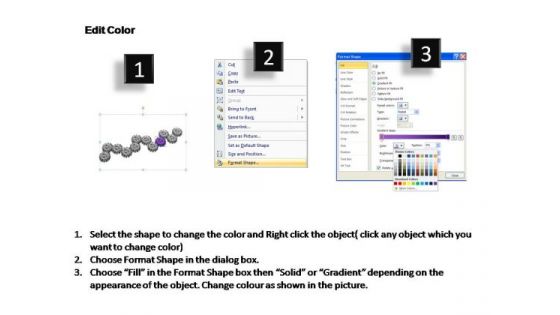 PowerPoint Layouts Business Gears Process Ppt Themes