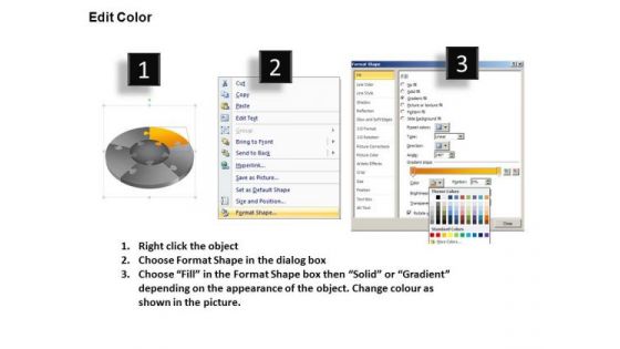 PowerPoint Layouts Business Jigsaw Pie Chart Ppt Slides