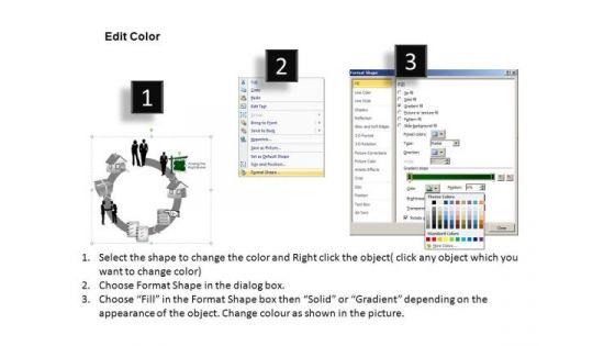PowerPoint Layouts Business Leadership Pie Road Map Ppt Presentation Designs