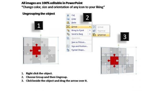 PowerPoint Layouts Business Puzzle Process Ppt Slides