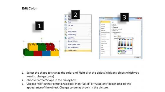PowerPoint Layouts Chart Lego Blocks Ppt Slides