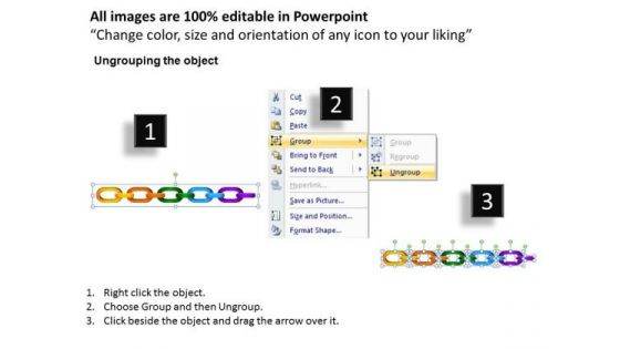 PowerPoint Layouts Circle Process Chains Flowchart Ppt Slides