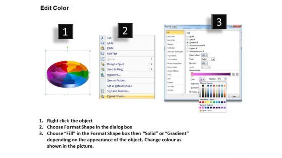 PowerPoint Layouts Circle Process Circle Puzzle Diagram Ppt Backgrounds