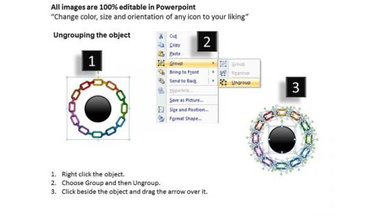 PowerPoint Layouts Circular Chain Process Image Ppt Slide Designs