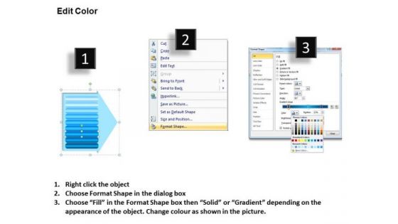 PowerPoint Layouts Circular Process Lists Of Items Ppt Process
