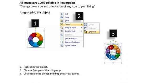 PowerPoint Layouts Circular Puzzle Process Chart Ppt Template