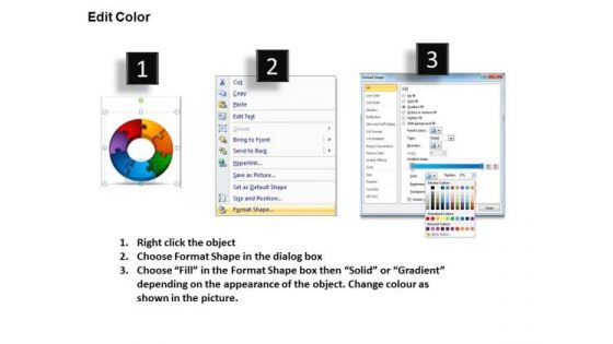 PowerPoint Layouts Circular Puzzle Process Chart Ppt Template