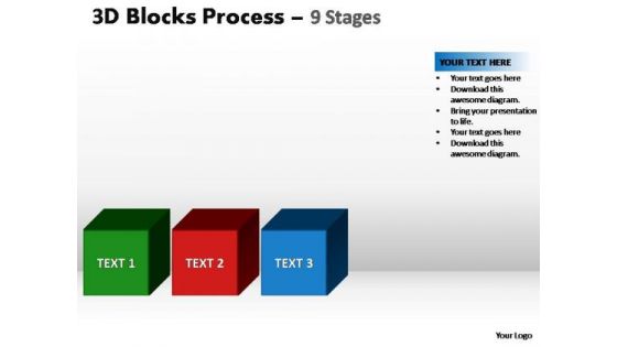 PowerPoint Layouts Company Blocks Process Ppt Slide Designs