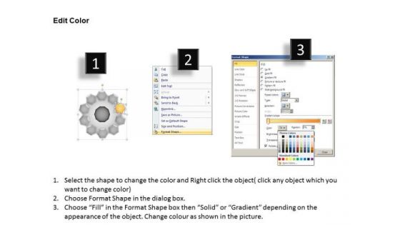 PowerPoint Layouts Company Hub And Spokes Process Ppt Template