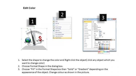 PowerPoint Layouts Corporate Success Scale With Pointer Ppt Themes