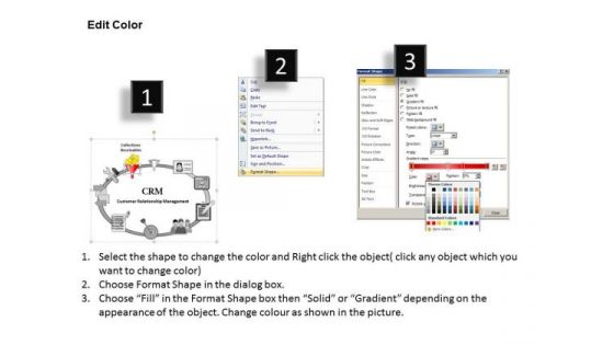 PowerPoint Layouts Customer Relationship Management Process Ppt Slides