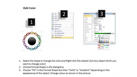 PowerPoint Layouts Cycle Process Circular Gears Ppt Layouts