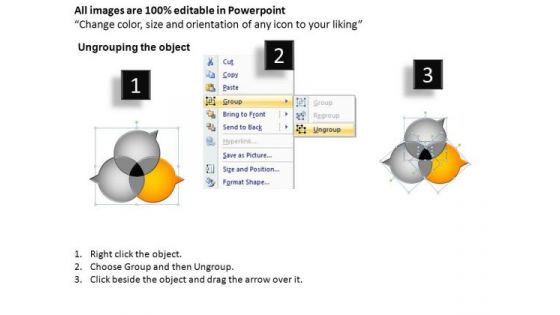 PowerPoint Layouts Diagram Four Overlapping Ppt Theme