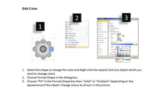 PowerPoint Layouts Diagram Hub And Spokes Process Ppt Templates