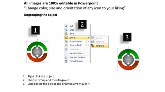 PowerPoint Layouts Diagram Round Process Flow Chart Ppt Template