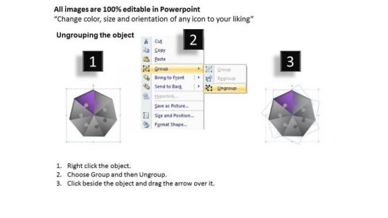 PowerPoint Layouts Editable Hexagon Puzzle Ppt Slides