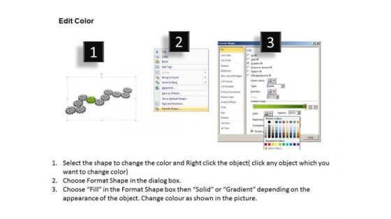 PowerPoint Layouts Education Gears Process Ppt Backgrounds
