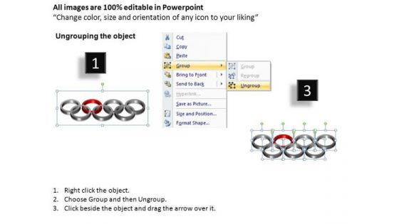 PowerPoint Layouts Education Rings Ppt Slide