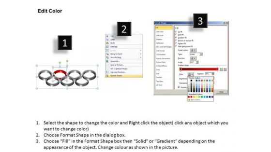 PowerPoint Layouts Education Rings Ppt Slide