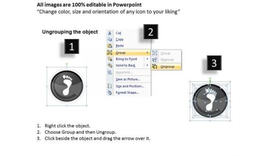 PowerPoint Layouts Executive Growth Footprints Ppt Templates