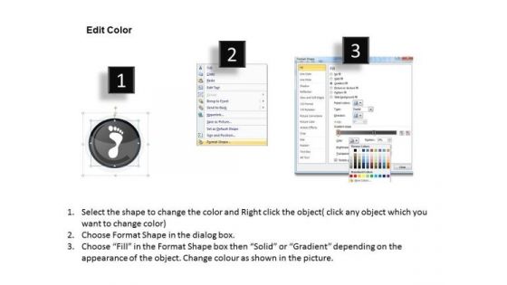 PowerPoint Layouts Executive Growth Footprints Ppt Templates