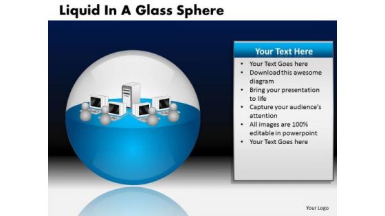PowerPoint Layouts Executive Strategy Liquid In A Glass Sphere Ppt Design Slides