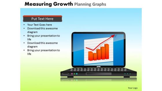 PowerPoint Layouts Global Measuring Growth Ppt Design