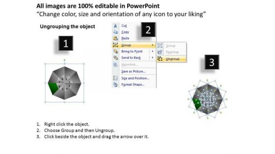 PowerPoint Layouts Graphic Circular Quadrant Ppt Backgrounds