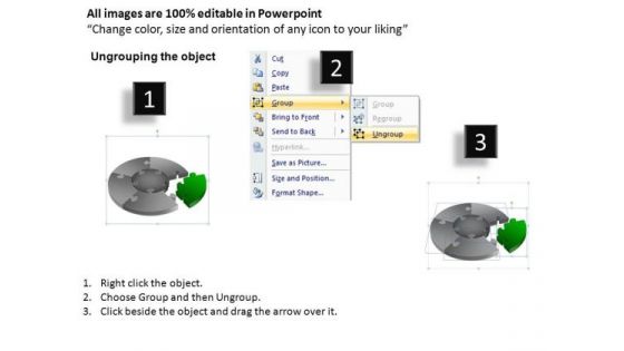 PowerPoint Layouts Graphic Pie Chart Puzzle Process Ppt Design Slides