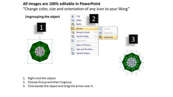 PowerPoint Layouts Growth Circular Quadrant Ppt Slides