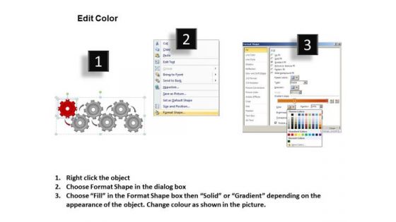 PowerPoint Layouts Growth Gears Process Ppt Design Slides