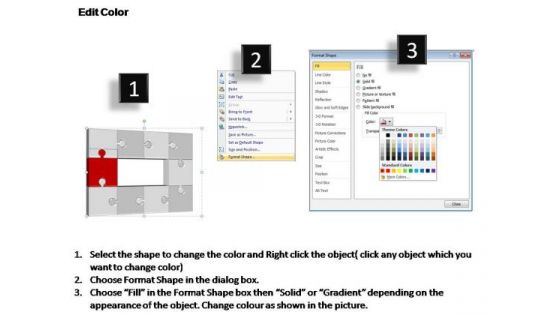 PowerPoint Layouts Growth Puzzle Process Ppt Designs