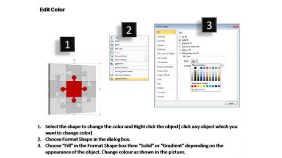 PowerPoint Layouts Growth Puzzle Process Ppt Presentation