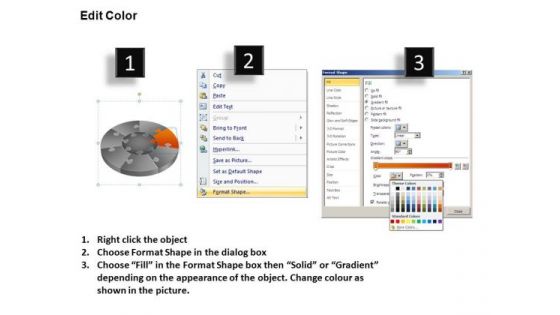PowerPoint Layouts Image Jigsaw Pie Chart Ppt Slide Designs