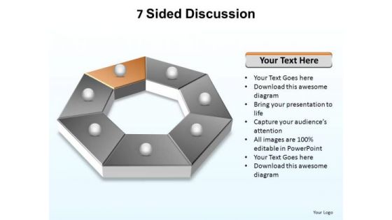 PowerPoint Layouts Leadership Sided Discussion Ppt Themes