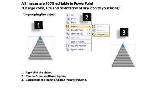 PowerPoint Layouts Leadership Triangle Process Ppt Designs