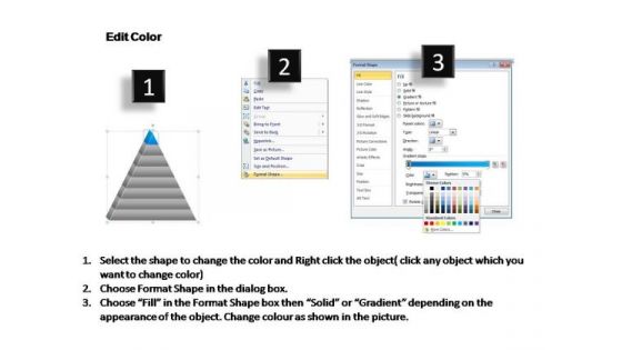 PowerPoint Layouts Leadership Triangle Process Ppt Designs