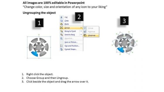 PowerPoint Layouts Marketing Round Process Flow Chart Ppt Backgrounds