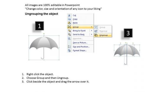 PowerPoint Layouts Marketing Umbrella Chart Ppt Layouts