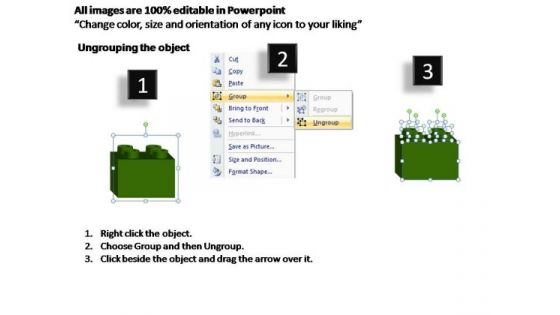 PowerPoint Layouts Process Lego Blocks Ppt Backgrounds