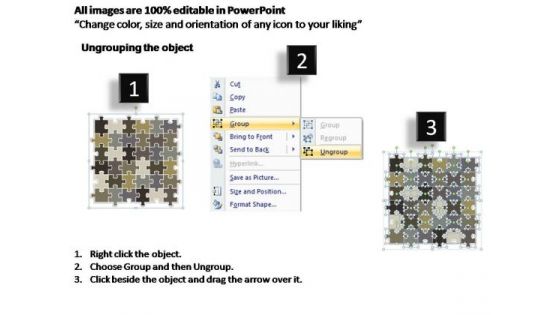 PowerPoint Layouts Process Rectangular Jigsaw Puzzle Ppt Backgrounds