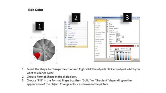 PowerPoint Layouts Sales Circular Quadrant Ppt Slide Designs