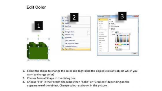 PowerPoint Layouts Sales Lego Blocks Ppt Slides