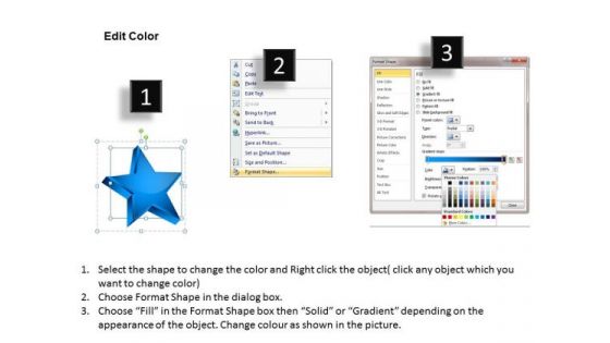 PowerPoint Layouts Sales Stars In Circle Ppt Presentation