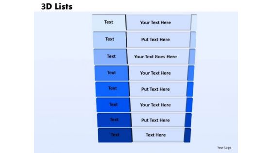 PowerPoint Layouts Strategy Bulleted List Ppt Templates